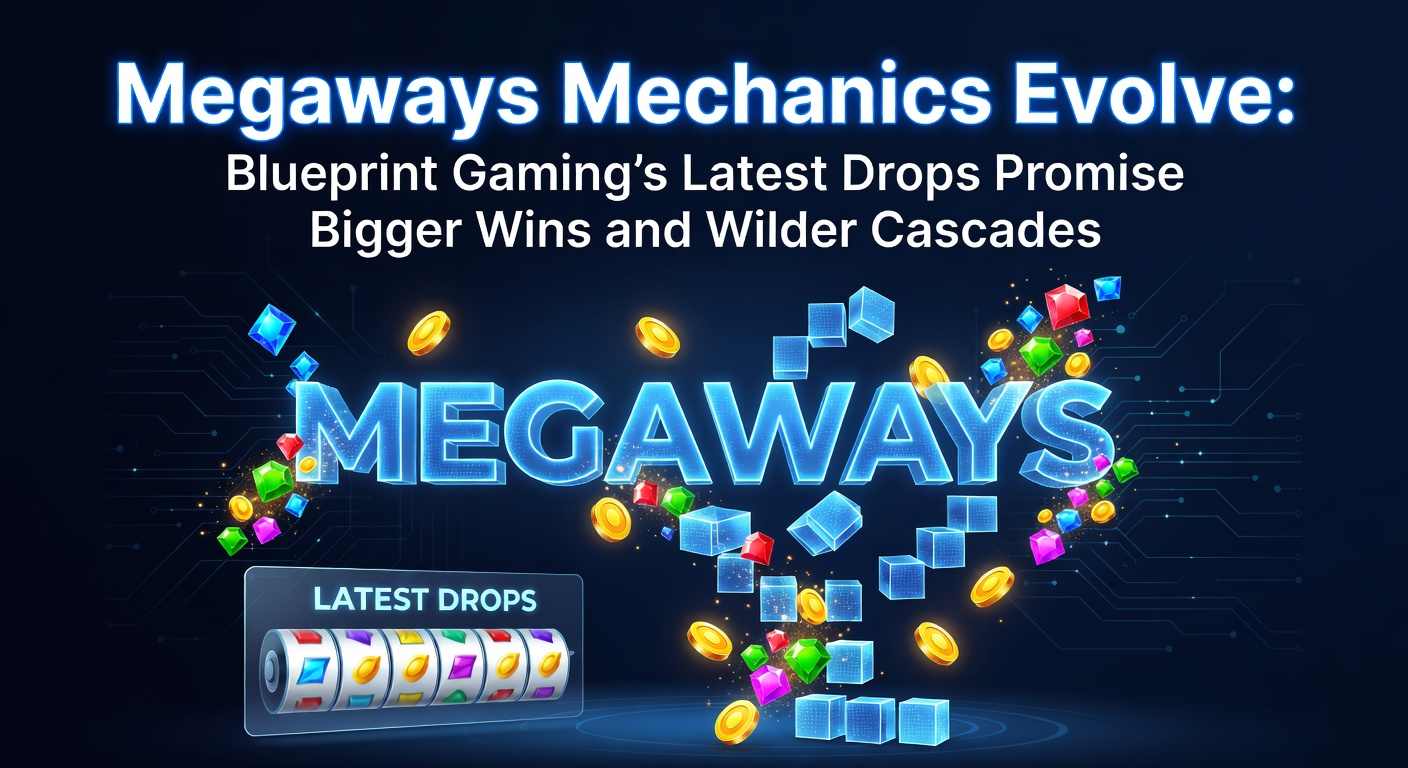 Dynamic screenshot of Blueprint Gaming's latest Megaways slot featuring cascading reels and expanding win lines