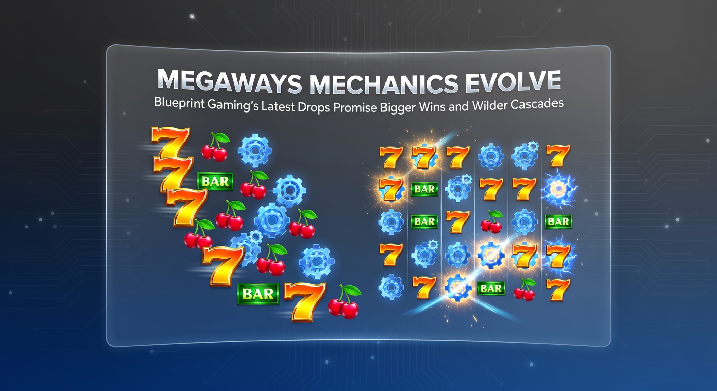 Close-up of cascading symbols and multiplier buildup in Blueprint's Rhino Rampage Megaways slot