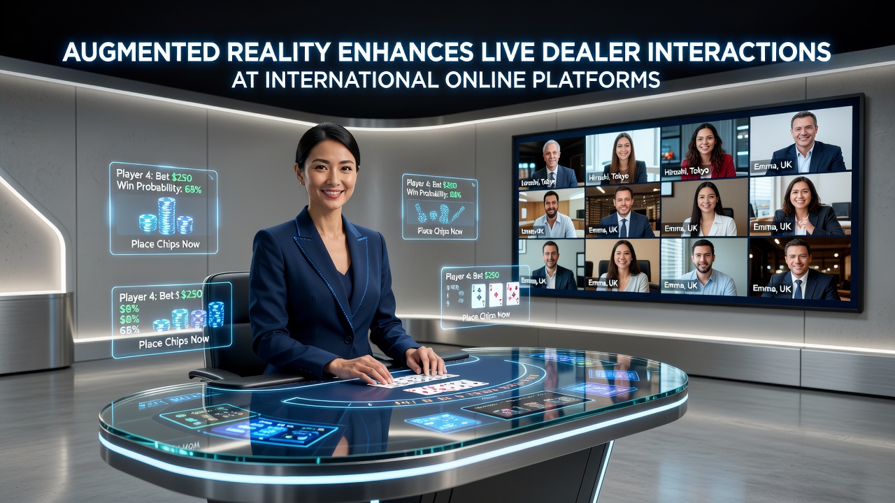 Players engaging with AR features during a live blackjack session on a mobile device