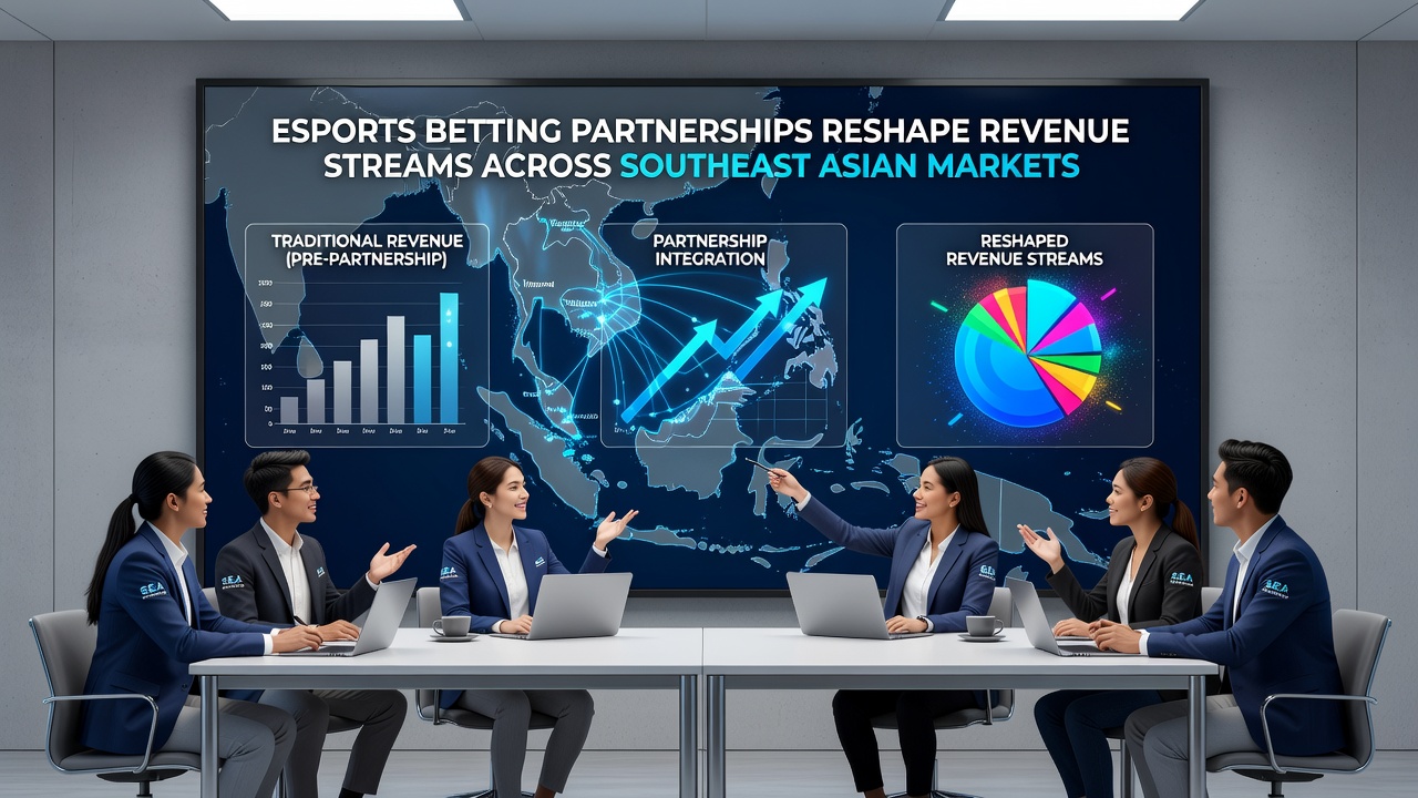 Revenue analytics dashboard showing Southeast Asian esports betting growth