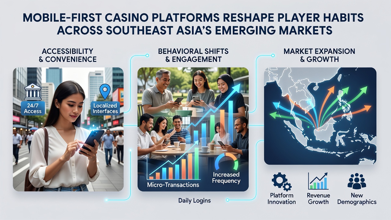 Players engaging with mobile casino games in Southeast Asian urban settings